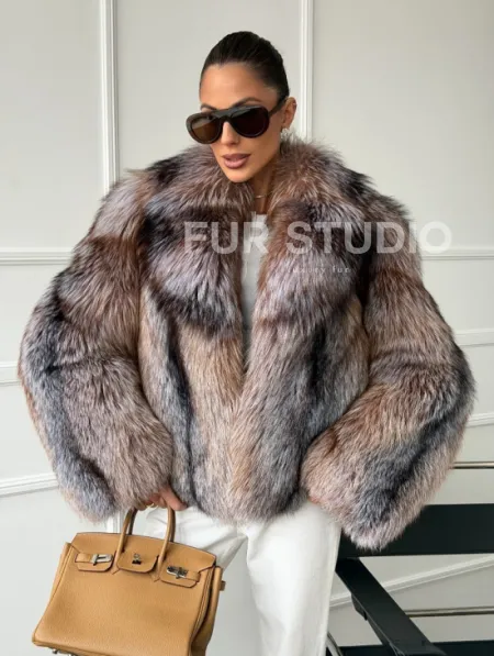 Полушубок из чернобурки - фото 0