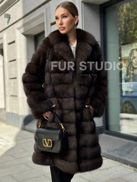 Шуба из соболиного меха - фото 6