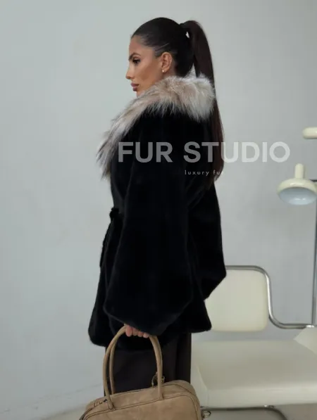 Норковая шуба с рысью - фото 9