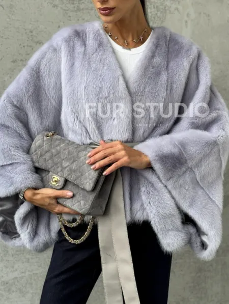 Короткая норковая шуба - фото 1