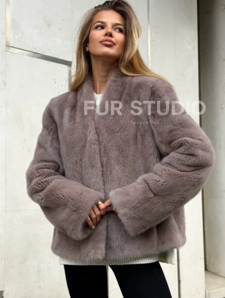 Кроп-топ шуба норковая - фото 4