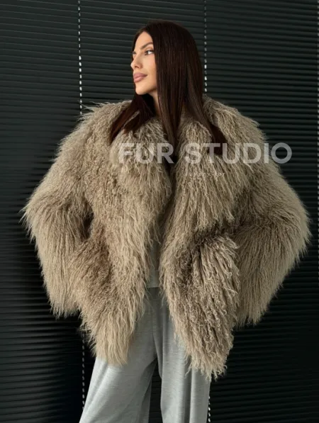 Полушубок из ламы - фото 8