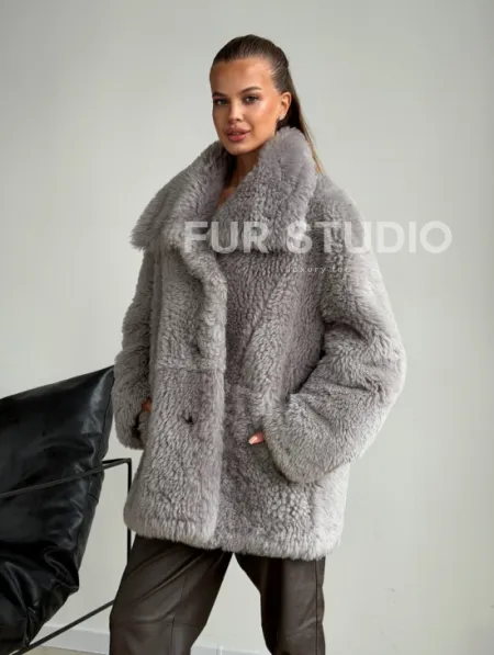 Полушубок из овчины - фото 10