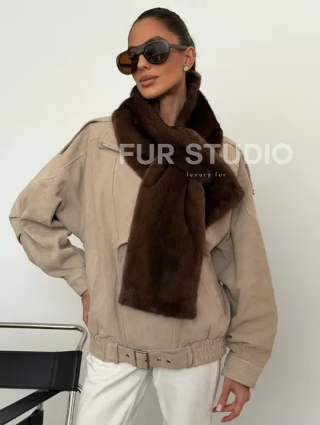 Шарф из меха норки - фото 5