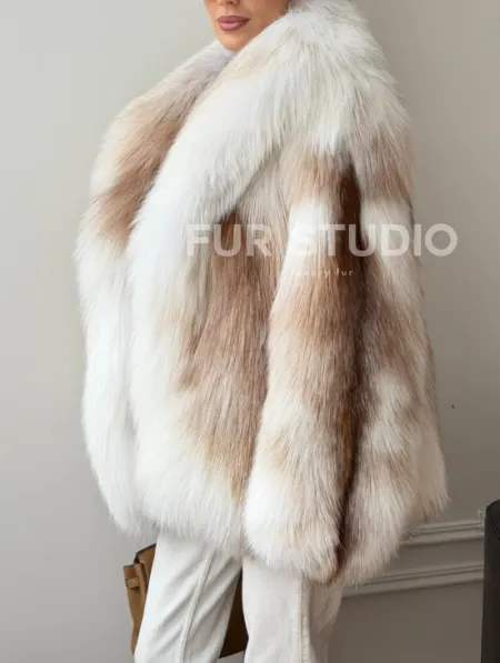 Шуба из меха Marble fox PREMIUM COLLECTION - фото 3