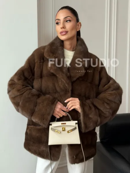 Норковый полушубок - фото 5