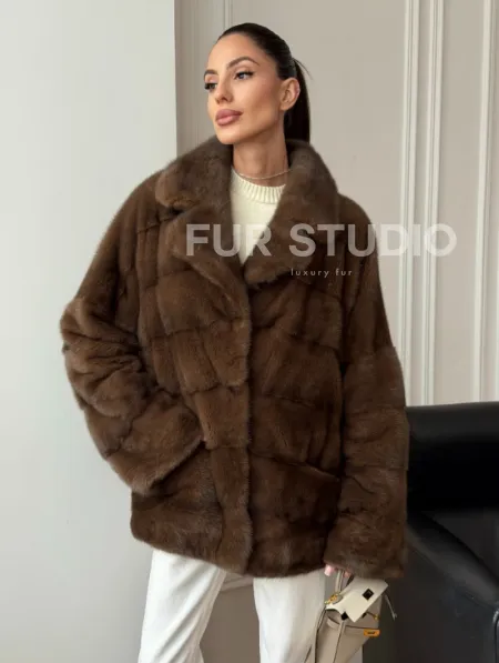 Норковый полушубок - фото 4