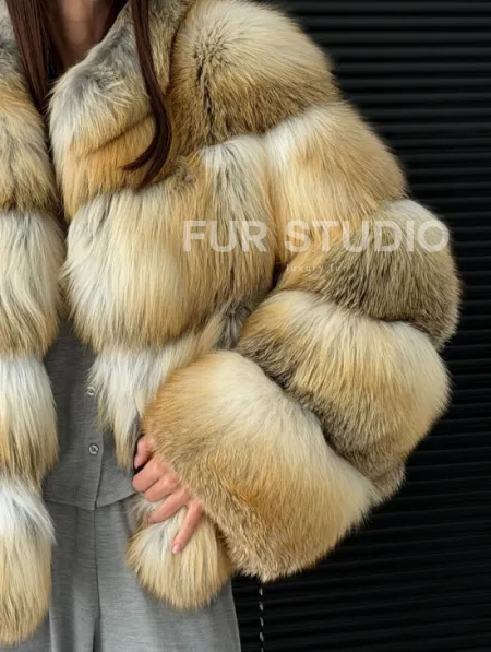 Полушубок из лисы - фото 4