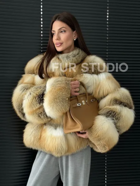 Полушубок из лисы - фото 13