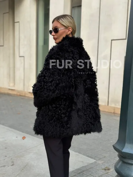 Дубленка из натуральной овчины Тиградо - фото 11