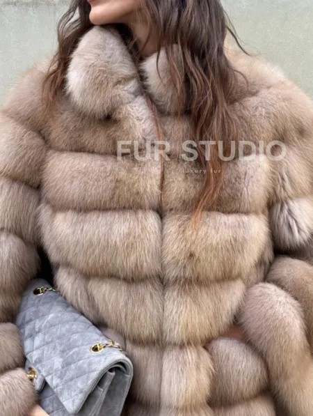 Шуба из меха куницы - фото 2