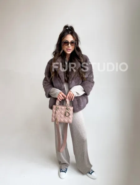 Шуба из меха норки автоледи - фото 3