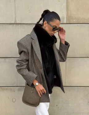 Норковая манишка женская - фото 11