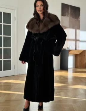 Шуба из меха норки BLACKGLAMA - фото 5