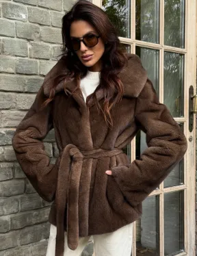 Шуба автоледи с капюшоном - фото 3