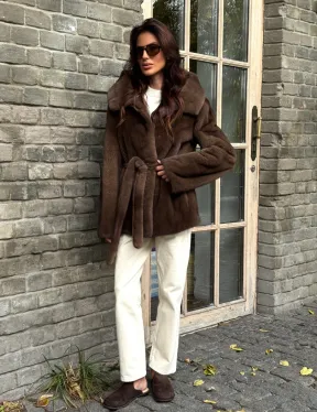 Шуба автоледи с капюшоном - фото 9