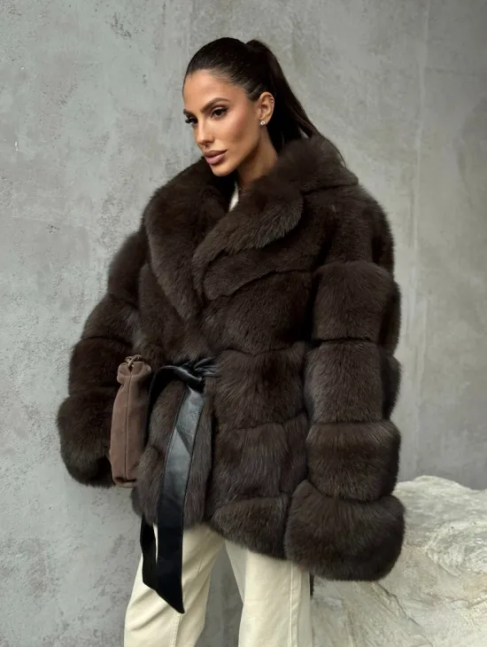 Шуба из песца под соболь - фото 7