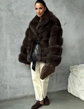 Шуба из песца под соболь - фото 5