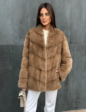 Полушубок норковый - фото 4