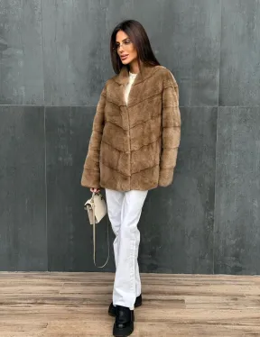 Полушубок норковый - фото 6