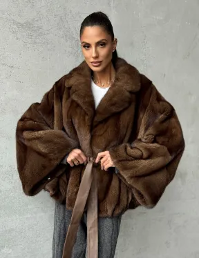 Шуба норковая оверсайз - фото 8