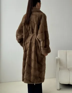 Норковая шуба - кимоно - фото 2