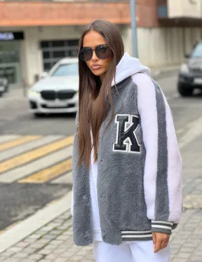 Короткая шубка - бомбер из шерсти - фото 5