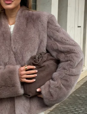 Кроп-топ шуба норковая - фото 1