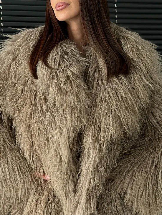 Полушубок из ламы - фото 1