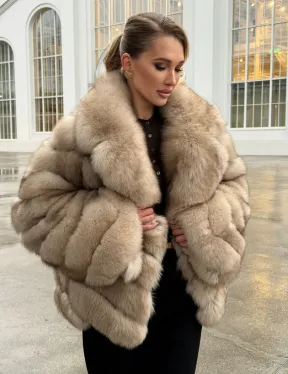 Шуба из песца под куницу - фото 9