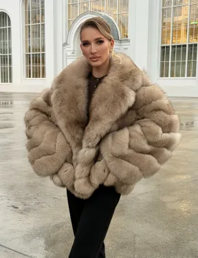 Шуба из песца под куницу - фото 15