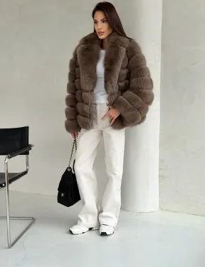 Шуба под соболь из песца - фото 4