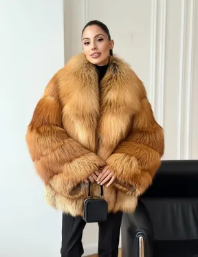 Шуба из лисы огневки - фото 10