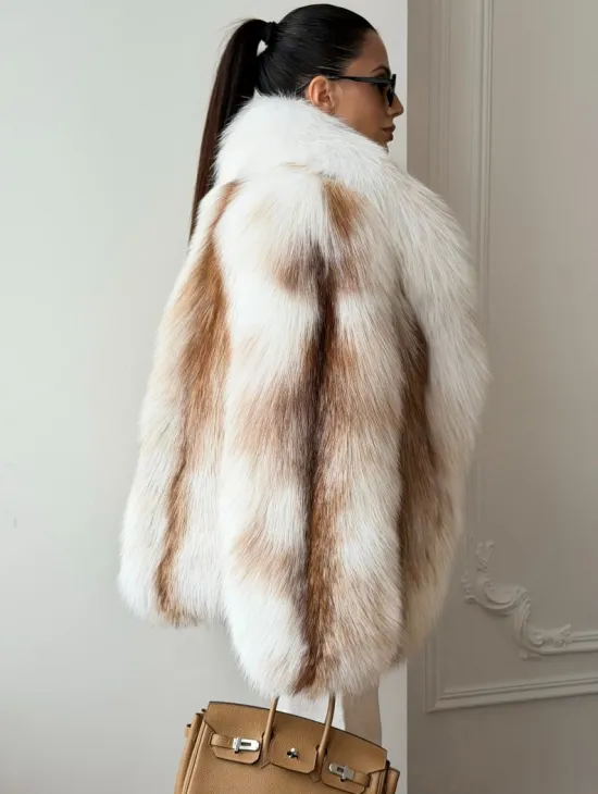 Шуба из меха Marble fox PREMIUM COLLECTION - фото 5