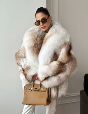 Шуба из меха Marble fox PREMIUM COLLECTION - фото 12