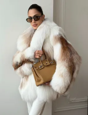 Шуба из меха Marble fox PREMIUM COLLECTION - фото 9