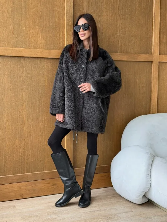 Шуба из овчины - натуральная - фото 11