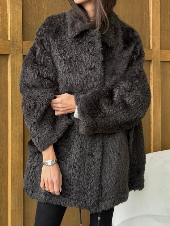 Шуба из овчины - натуральная - фото 2