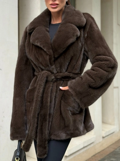 Шуба из аукционной норки - английский воротник - фото 2