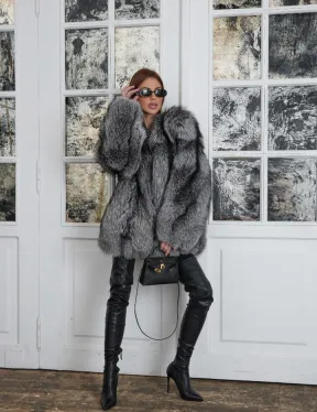 Шуба из чернобурой лисы - фото 4